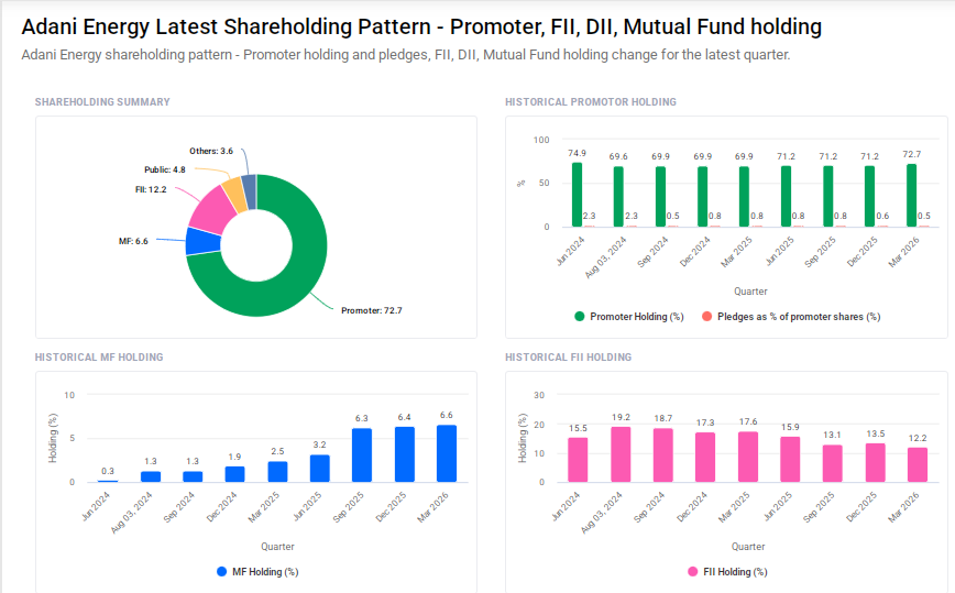 Adani Energy Solutions Shareholding Pattern