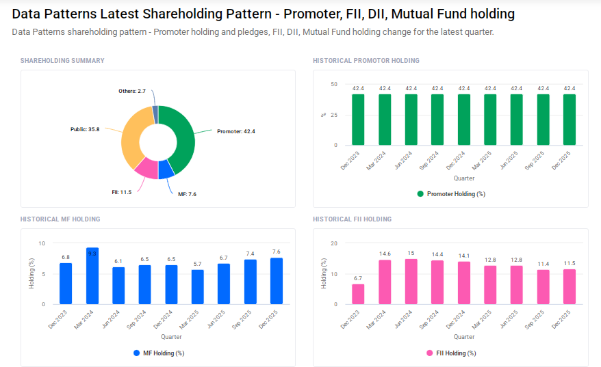 Data Patterns Shareholding Pattern