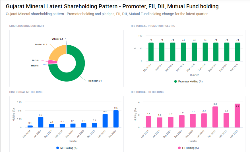 GMDC Shareholding Pattern