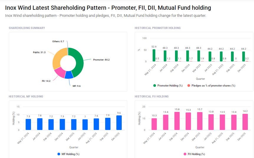Inox Wind Shareholding Pattern