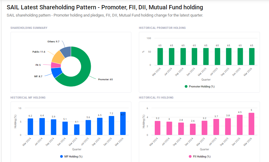 SAIL Shareholding Pattern