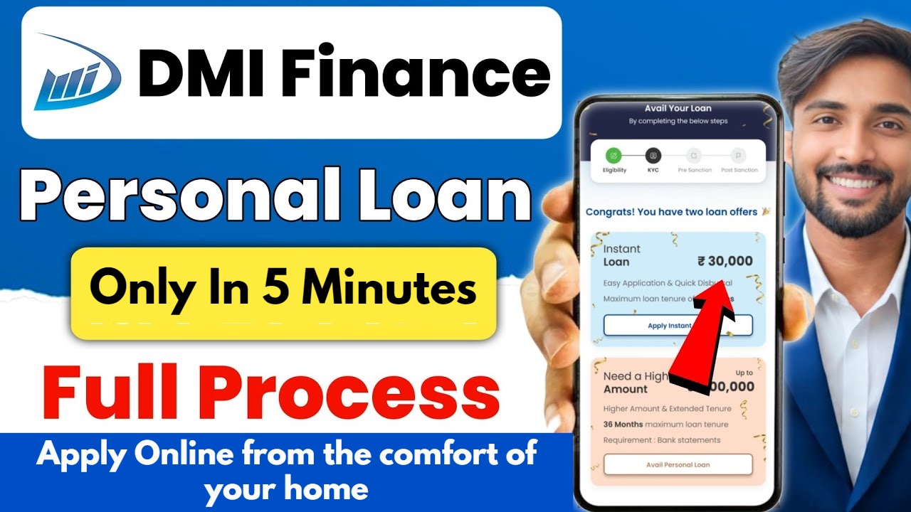 Get a Personal Loan from DMI Finance in minutes! Apply Online from the comfort of your home
