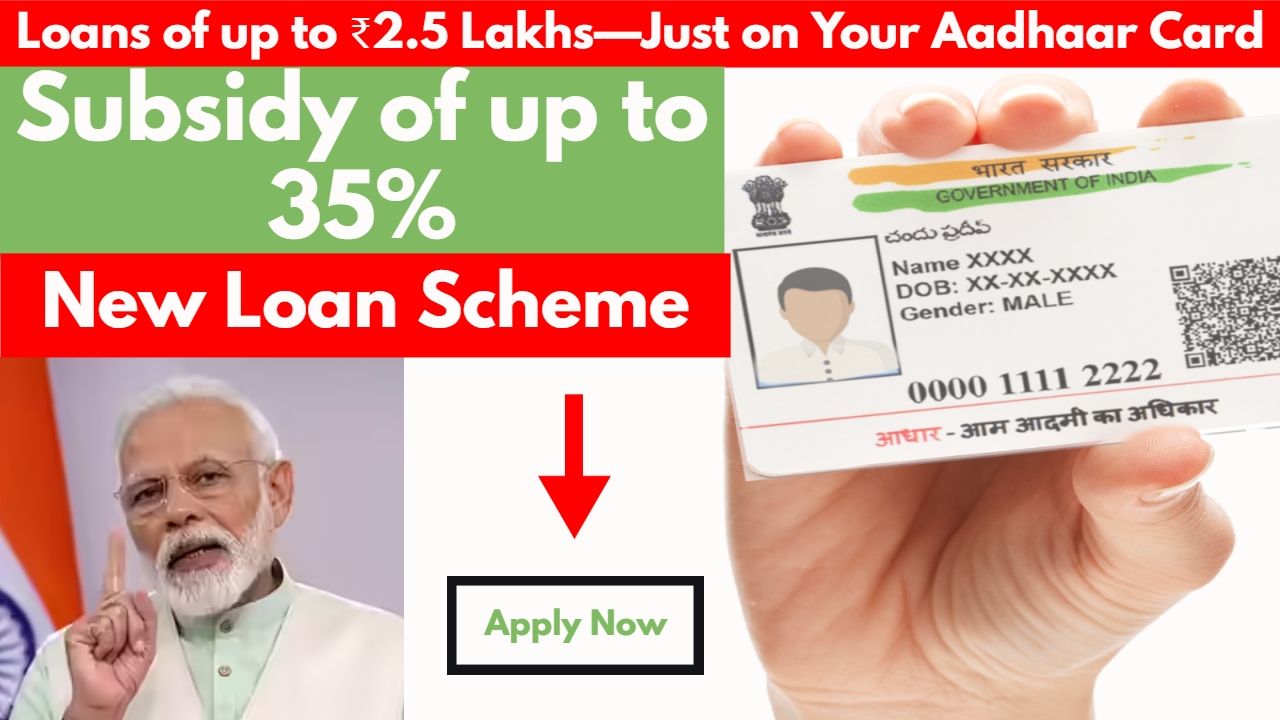 Loans of up to ₹2.5 Lakhs—Just on Your Aadhaar Card